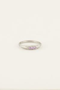 My jewellery Triple lavender ring