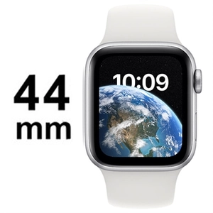 AppleWatch SE Aluminium Cellular 44mm Silber (Sportarmband weiß)