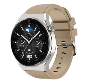 Strap-it Huawei Watch GT 3 Pro 46mm siliconen bandje (beige)