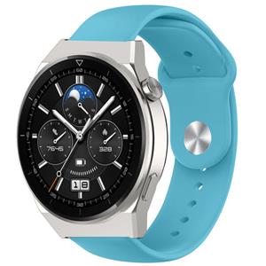Strap-it Huawei Watch GT 3 Pro 46mm sport bandje (lichtblauw)