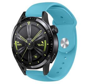 Strap-it Huawei Watch GT 3 46mm sport bandje (lichtblauw)