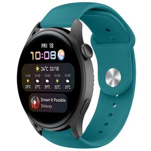 Strap-it Huawei Watch 3 (Pro) sport bandje (groen-blauw)