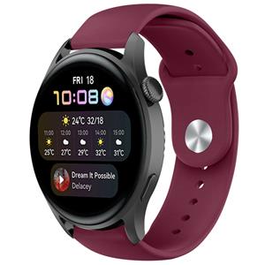 Strap-it Huawei Watch 3 (Pro) sport bandje (bordeaux)
