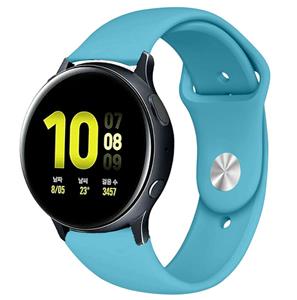 Strap-it Samsung Galaxy Watch Active sport bandje (lichtblauw)