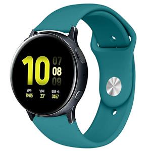 Strap-it Samsung Galaxy Watch Active sport bandje (groen-blauw)