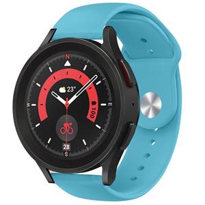 Strap-it Samsung Galaxy Watch 5 Pro sport bandje (lichtblauw)