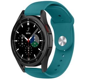 Strap-it Samsung Galaxy Watch 4 Classic 46mm sport bandje (groen-blauw)