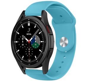 Strap-it Samsung Galaxy Watch 4 Classic 42mm sport bandje (lichtblauw)