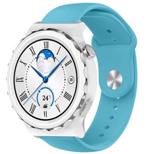 Strap-it Huawei Watch GT 3 Pro 43mm sport bandje (lichtblauw)
