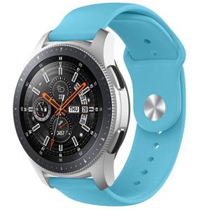 Strap-it Samsung Galaxy Watch 46mm sport bandje (lichtblauw)