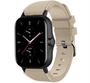 Strap-it Amazfit GTS 2 siliconen bandje (beige)