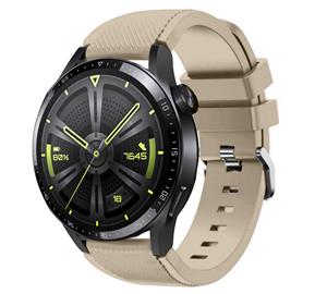 Strap-it Huawei Watch GT 3 42mm siliconen bandje (beige)