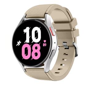 Strap-it Samsung Galaxy Watch 5 44mm siliconen bandje (beige)