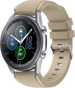 Strap-it Samsung Galaxy Watch 3 45mm siliconen bandje (beige)