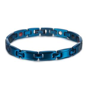 Mendes Energie armband Magnetisch Edelstaal  Blauw