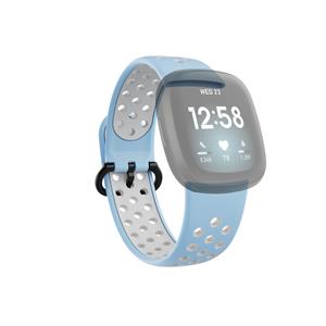 Hama Sportarmband für Fitbit Versa3/Sense hellblau/grau