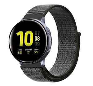 Strap-it Samsung Galaxy Watch Active nylon band (groen)