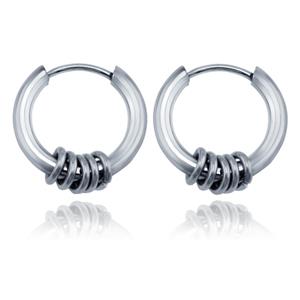 LGT JWLS Stalen creolen Flexible Rings Silver-16mm