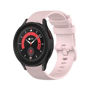 Strap-it Samsung Galaxy Watch 5 Pro luxe siliconen bandje (roze)