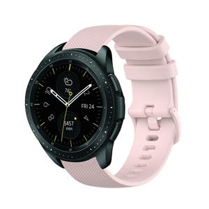 Strap-it Samsung Galaxy Watch 42mm Luxe Siliconen bandje (roze)