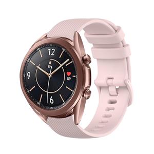 Strap-it Samsung Galaxy Watch 3 41mm Luxe Siliconen bandje (roze)