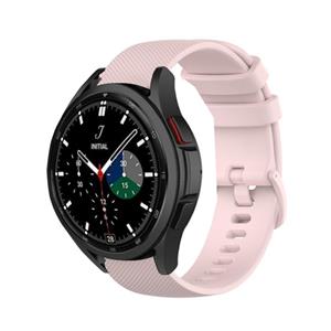 Strap-it Samsung Galaxy Watch 4 Classic 46mm Luxe Siliconen bandje (roze)