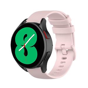 Strap-it Samsung Galaxy Watch 4 44mm Luxe Siliconen bandje (roze)