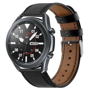 Strap-it Samsung Galaxy Watch 3 - 45mm bandje leer (strak-zwart)