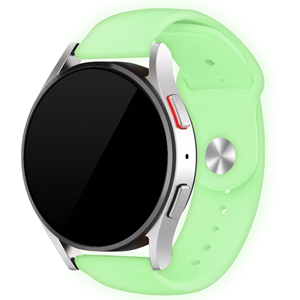 Strap-it Huawei Watch GT 2 Pro lichtgevend siliconen bandje (lime)