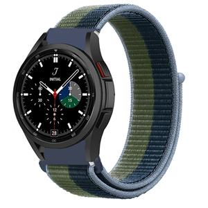 Strap-it Samsung Galaxy Watch 4 Classic 42mm nylon band (moss green)