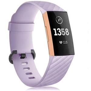 Strap-it Fitbit Charge 3/4 silicone band (lila)