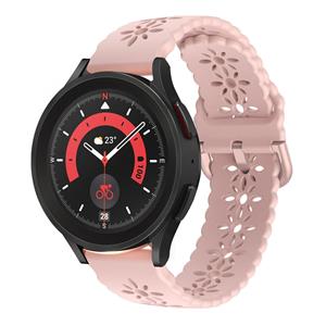 Strap-it Samsung Galaxy Watch 5 Pro siliconen bandje met patroon (roze)