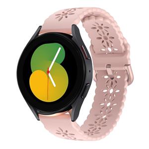 Strap-it Samsung Galaxy Watch 5 40mm siliconen bandje met patroon (roze)