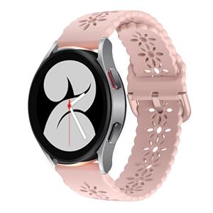 Strap-it Samsung Galaxy Watch 4 40mm siliconen bandje met patroon (roze)