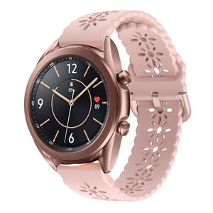 Strap-it Samsung Galaxy Watch 3 41mm siliconen bandje met patroon (roze)