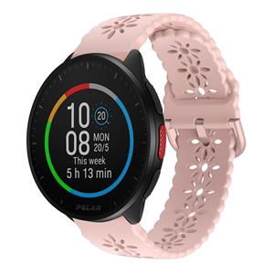 Strap-it Polar Pacer siliconen bandje met patroon (roze)