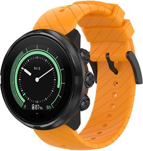 Strap-it Suunto 9 (Baro) siliconen bandje (oranje)