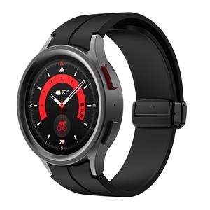 Strap-it Samsung Galaxy Watch 5 Pro magnetische sport band (zwart)