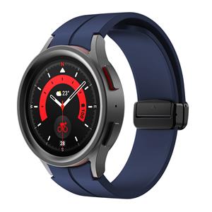 Strap-it Samsung Galaxy Watch 5 Pro magnetische sport band (donkerblauw)