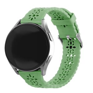 Strap-it Xiaomi Amazfit GTR 42mm siliconen bandje met patroon (groen)