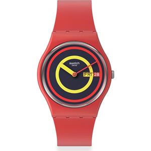 Swatch The Originals Bio-reloaded SO28R702 Concentric Red horloge