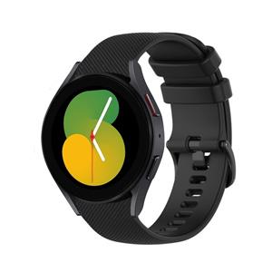 Strap-it Samsung Galaxy Watch 5 - 40mm luxe siliconen bandje (zwart)