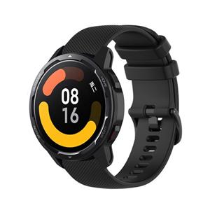 Strap-it Xiaomi Watch S1 luxe siliconen bandje (zwart)