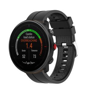 Strap-it Polar Vantage M extreme silicone band (zwart)