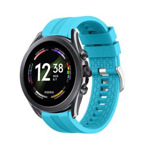 Strap-it Fossil Gen 6 44mm extreme silicone band (lichtblauw)