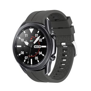 Strap-it Samsung Galaxy Watch 3 45mm extreme silicone band (donkergrijs)