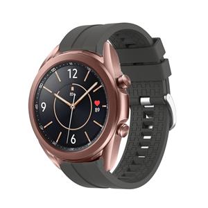 Strap-it Samsung Galaxy Watch 3 41mm extreme silicone band (donkergrijs)