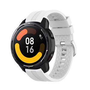 Strap-it Xiaomi Watch S1 extreme silicone band (wit)