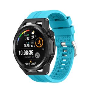 Strap-it Huawei Watch GT Runner extreme silicone band (lichtblauw)
