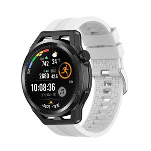 Strap-it Huawei Watch GT Runner extreme silicone band (wit)